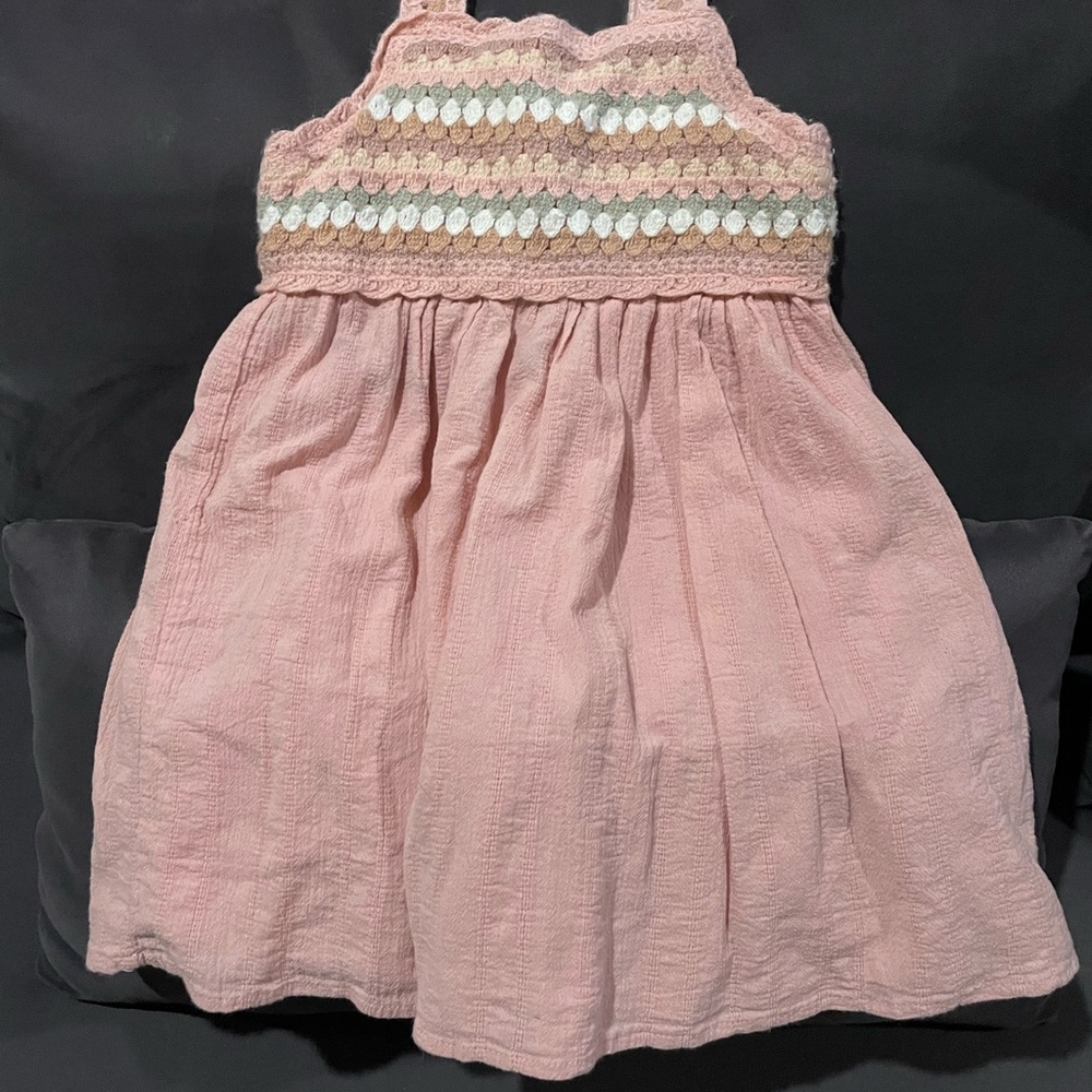 Haute Hippie Pink and Cream Kids Casual Dress